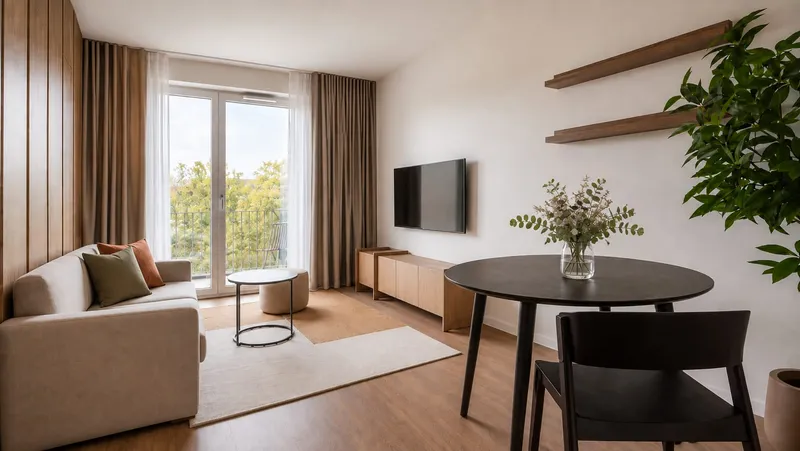 2 Monate mietfrei - Möbliertes Studio-Apartment mit Padel, Fitnessstudio, Dachterrasse & mehr — photo 1